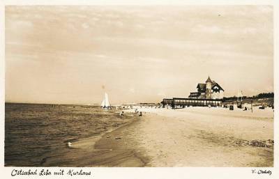 Plaża wschodnia w Łebie (1938)